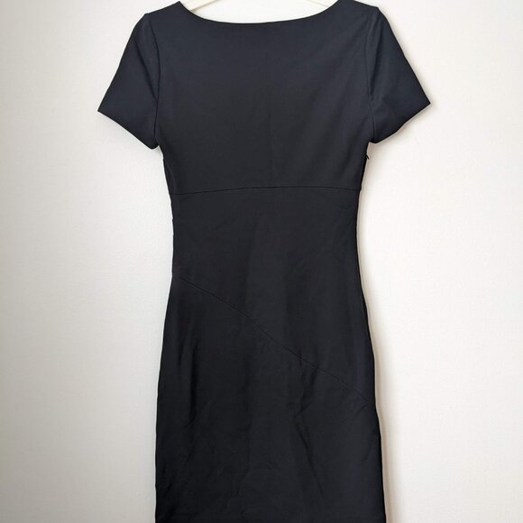 Diane von Furstenberg Dress Size XS Extra Small 2 Black Rushing Detail - Picture 2 of 7